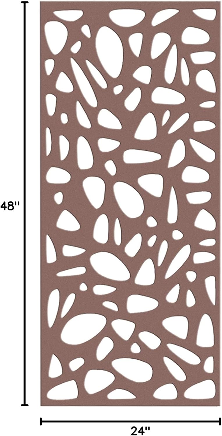 Backyard Discovery Brown Pebble Decorative Screen Panel (Six Panels Included)