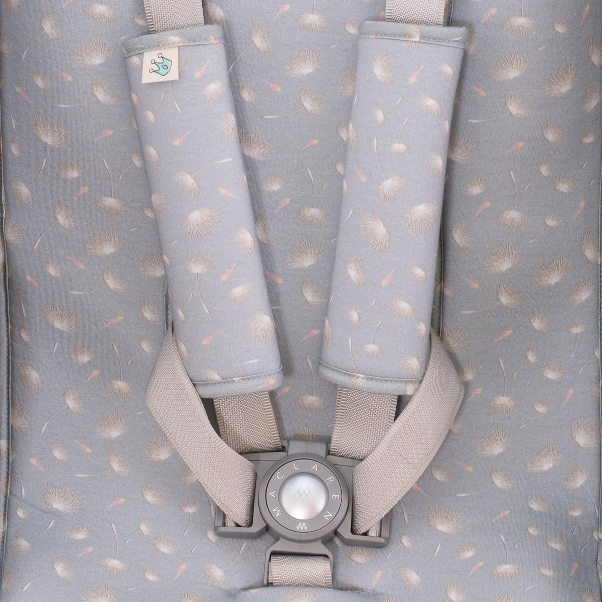 JYOKO KIDS Cuscino Passeggino Universale + Protezione per Cintura di Sicurezza, Materassino Universale per Carrozina Realizzato in Tessuto di Cotone + Schiuma e Tecnico Traspirante (Black Rayo)