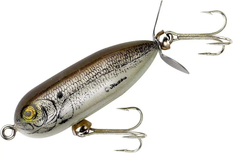 Isca de pesca Heddon Torpedo Prop-Bait Topwater com ação giratória