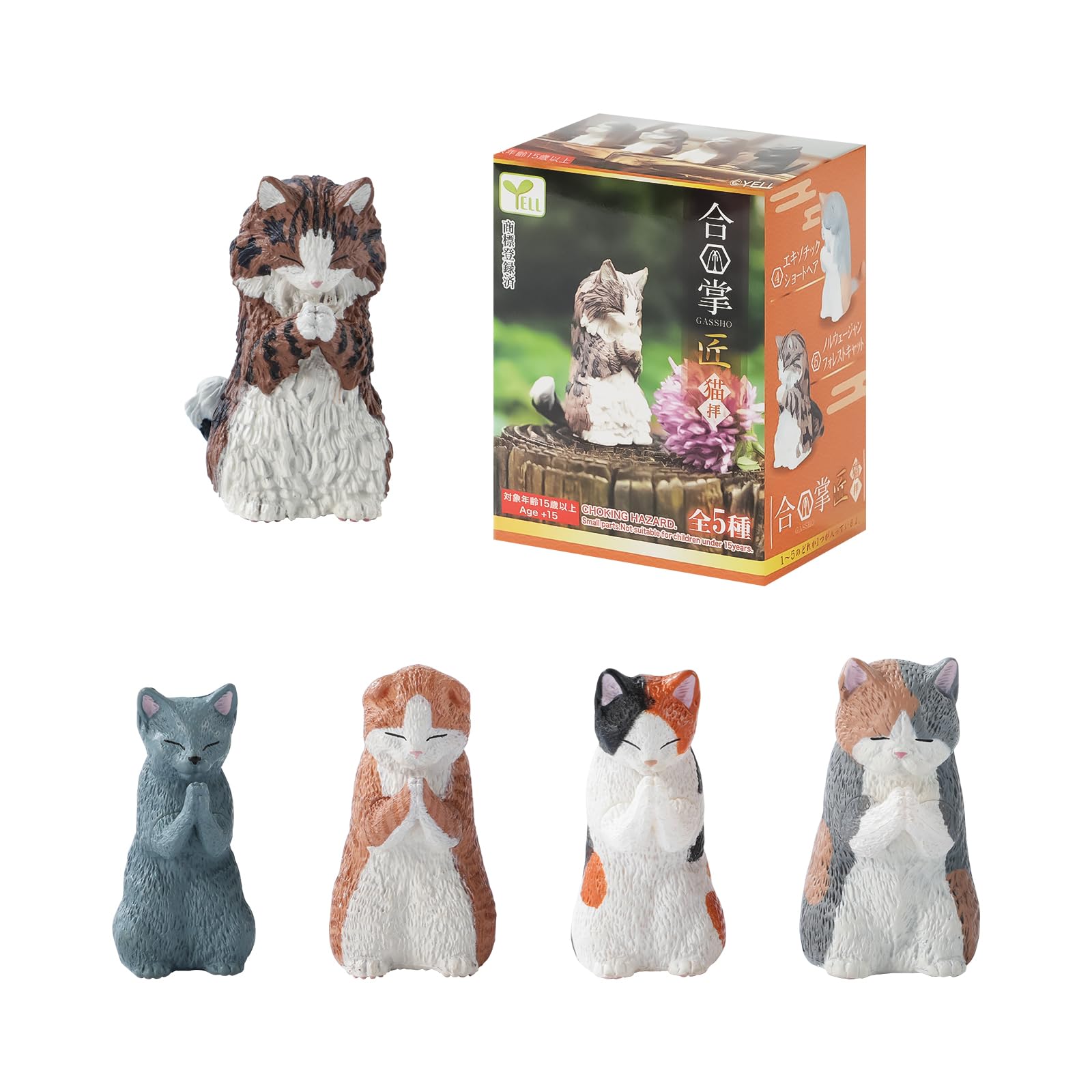 Amazon.co.jp: 猫のブラインドボックス、祈りの猫シリーズブラインド