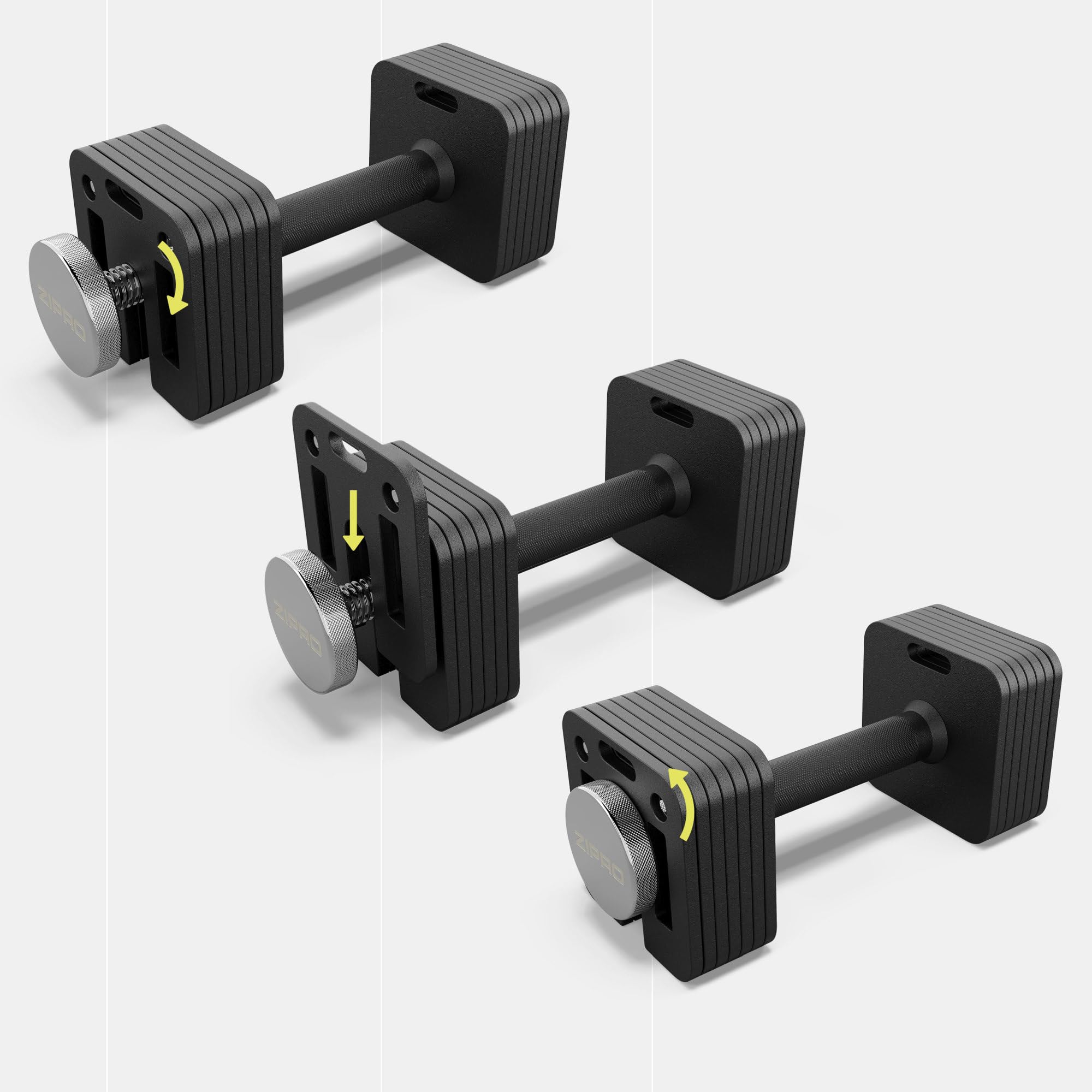 ZIPRO Hantel Verstellbare Kurzhantel Gewicht 16/24 Kg Dumbbell Hantelscheiben mit 8x2kg und 2x1kg Schraubverschluss Frauen und Männer für Zuhause Home Gym Körpertraining Muskelaufbau – 1 x Square