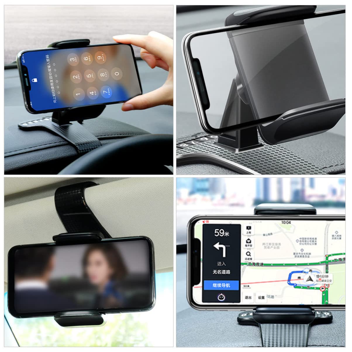 OSALADI 3pezzi Supporto Per Telefono Per Auto Braccio Per Navigazione Compatibile Con Smartphone Da Resistente Antiscivolo Facile Da Installare Sul Cruscotto
