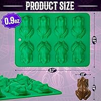 Vista 2 de Webake Chocolate Frog Candy Mold 2 Pack Silicone Molds For Passover Frog Jello, Keto Fat Bombs, Crayons, Gelatin, Cake Decoration, Soap, Resin(Green)