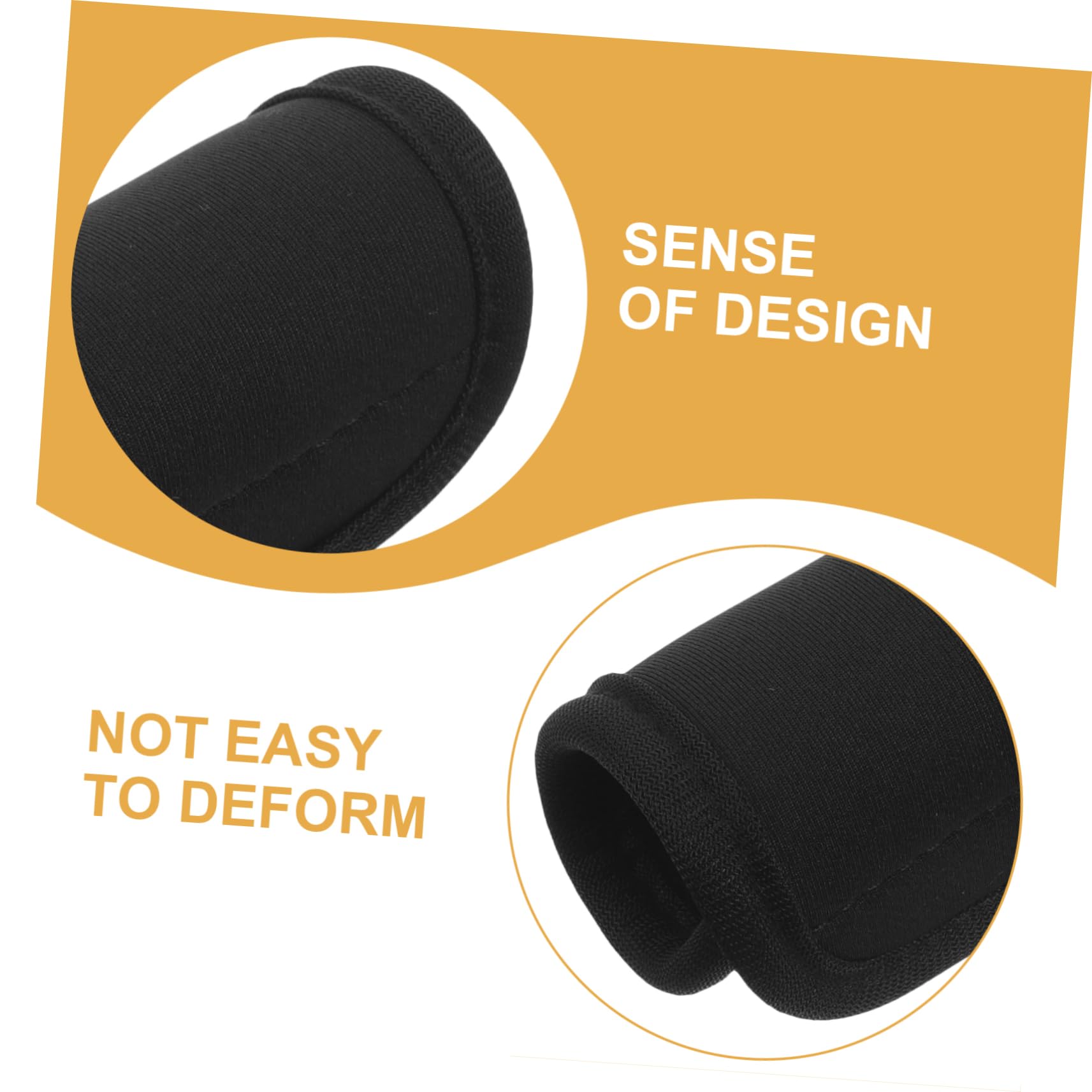 minkissy 5 Series Funda para Asa De Equipaje Maleta Cubierta De Envoltura De Equipaje Fundas para Asas De Equipaje Cubierta De La Manija del Equipaje Neopreno Negro 2 Piezas X 5