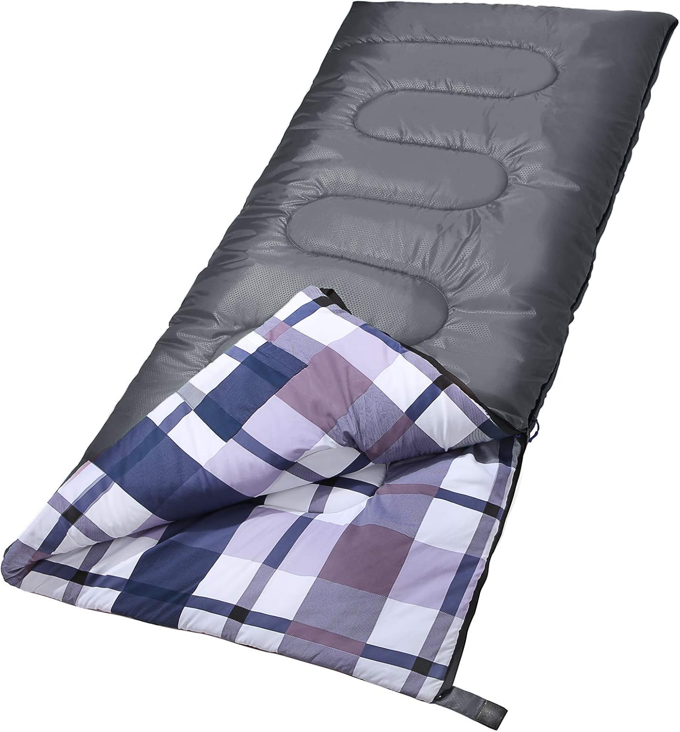 Trespass Catnap 3 Season Double Sleeping Bag Camping Travel 180cm x 140cm