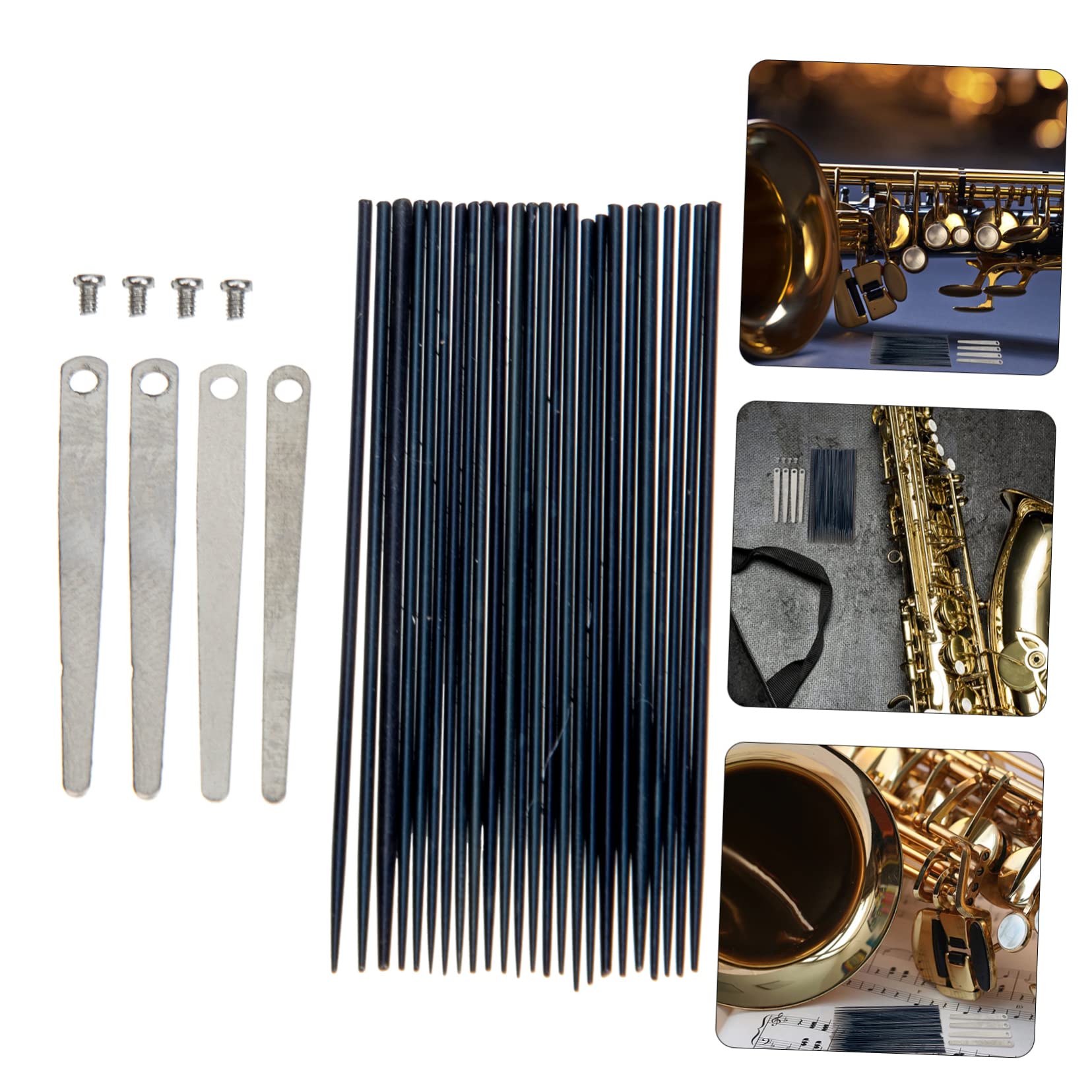 SUPVOX 4juegos De Para Saxofón Placas De Lengüeta y Accesorios De Reparación De Instrumentos Para De Saxofón Tenor