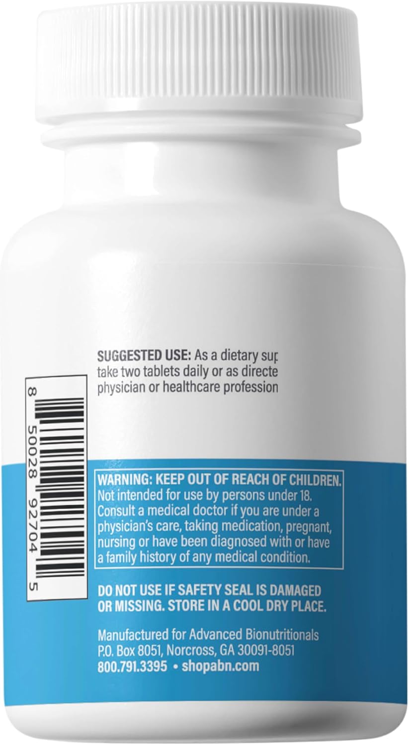 Advanced Bionutritionals – Advanced Vision Formula Supplement, Healthy Vision, Eye Function Support, Eye Vitamins, Lutein, Zeaxanthin, Vitamin A, C, Zinc, Gluten Free, Dairy Free, Vegan (60 Tablets)
