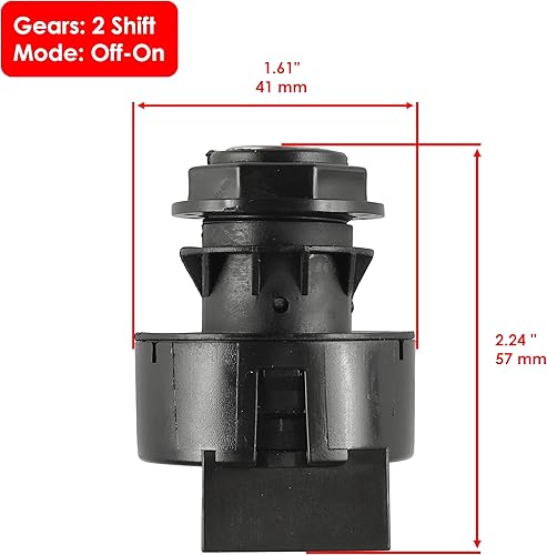 Miniatura 2 de Caltric Interruptor de llave de encendido compatible con Polaris Scrambler 400 500 2X4 2000 ATV Nuevo