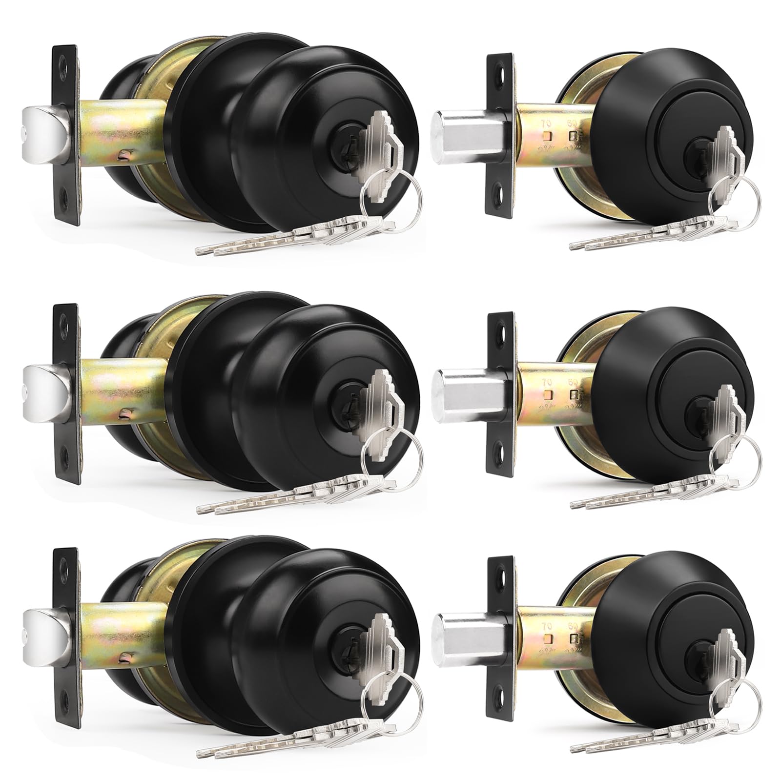 Probrico 3 Pack Lock Set