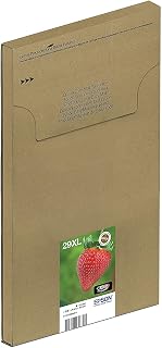 Epson 29XL Strawberry High Yield Genuine Multipack, Eco-Friendly Packaging, 4-colours Ink Cartridges, Claria Home Ink