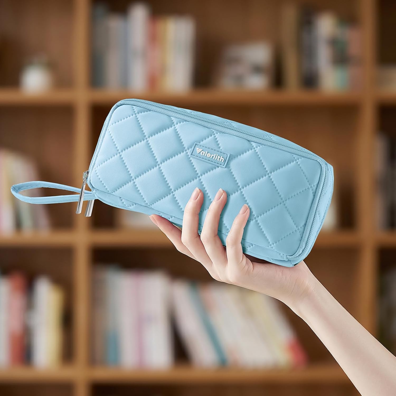 Aesthetic Pencil Case, Big Pen Pouch with 9 Compartments image 4