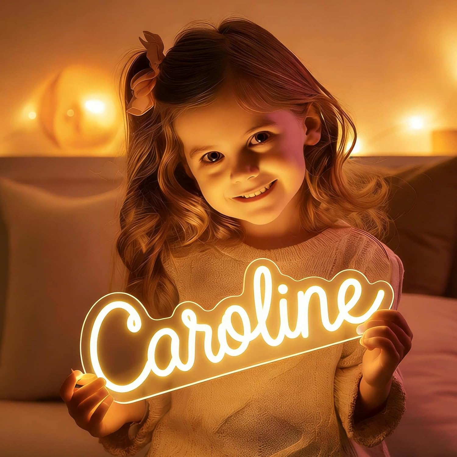 Custom Neon Sign Personalized - LED Name Signs for Wall Decor, Wedding Backdrop & Home Bar - 12V Plug-in Neon Lights for Bedroom, Birthday Christmas Gift Decor (Sizes 10" to 60" Available)