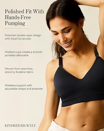Kindred Bravely Sublime Contour Hands Free Pumping & Nursing Bra, Wireless