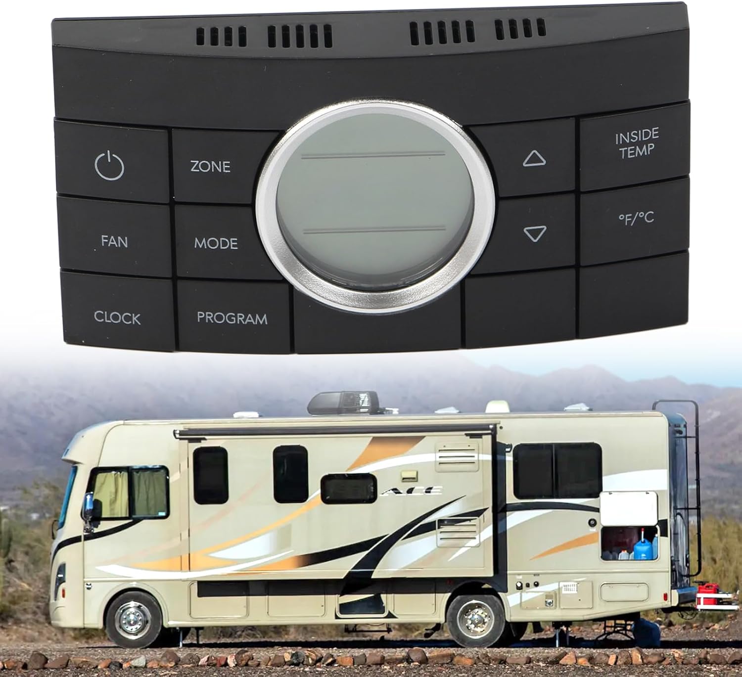 3314082.000 RV Thermostat Replace 3314082000 3314082.011, Multi-Zone 10-Button Comfort Control Center Fit for Dometic Air Conditoner Series 520 579 595 600 6308 6218xx 457915 550816 and More