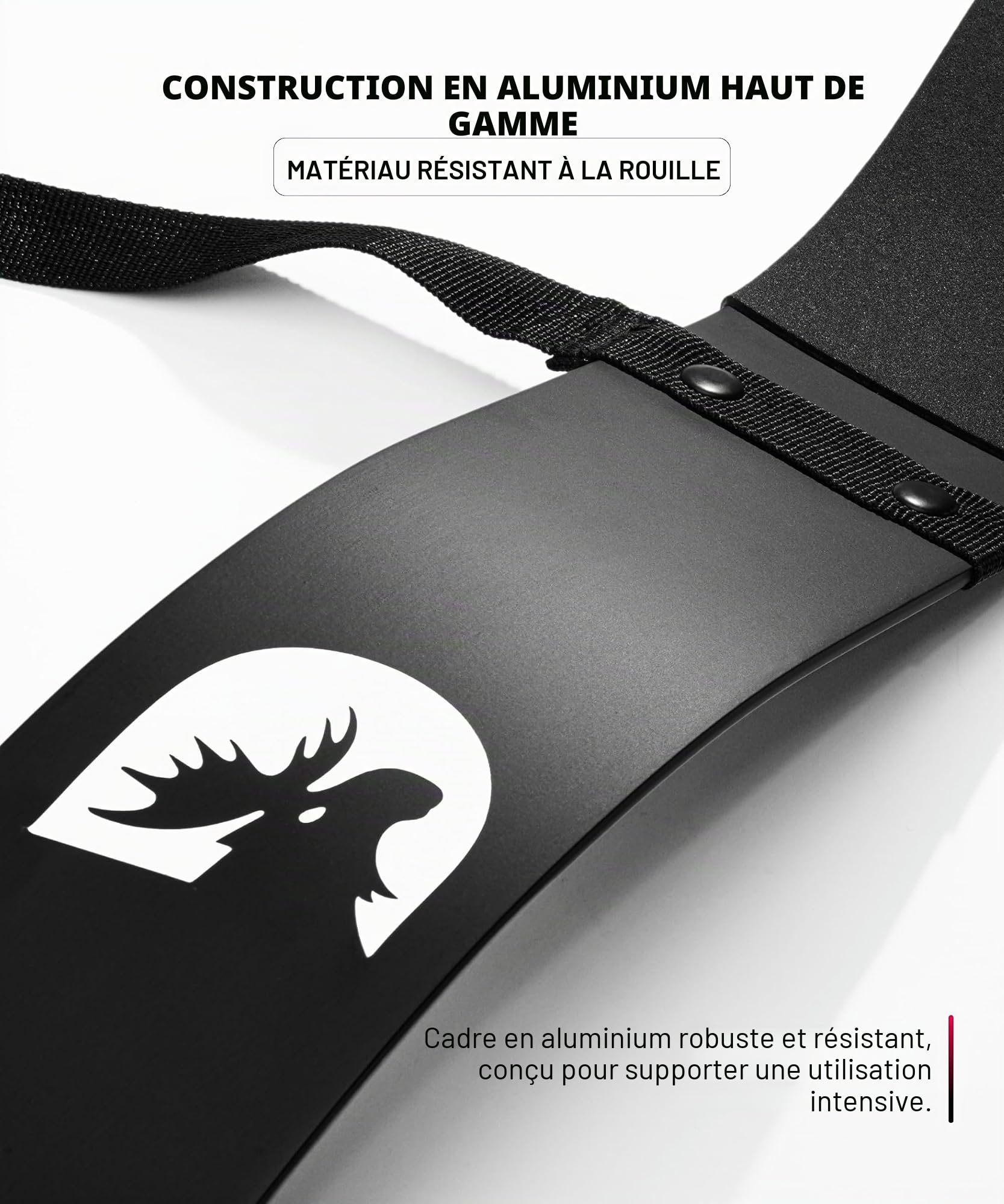 DMoose Fitness Bras Curl Blaster Aluminium épais, Goujons Robustes, profilés et réglables - Définition améliorée et la Force Musculaire dans Les Bras - Premium Bodybuilding Biceps Bomber Isolate