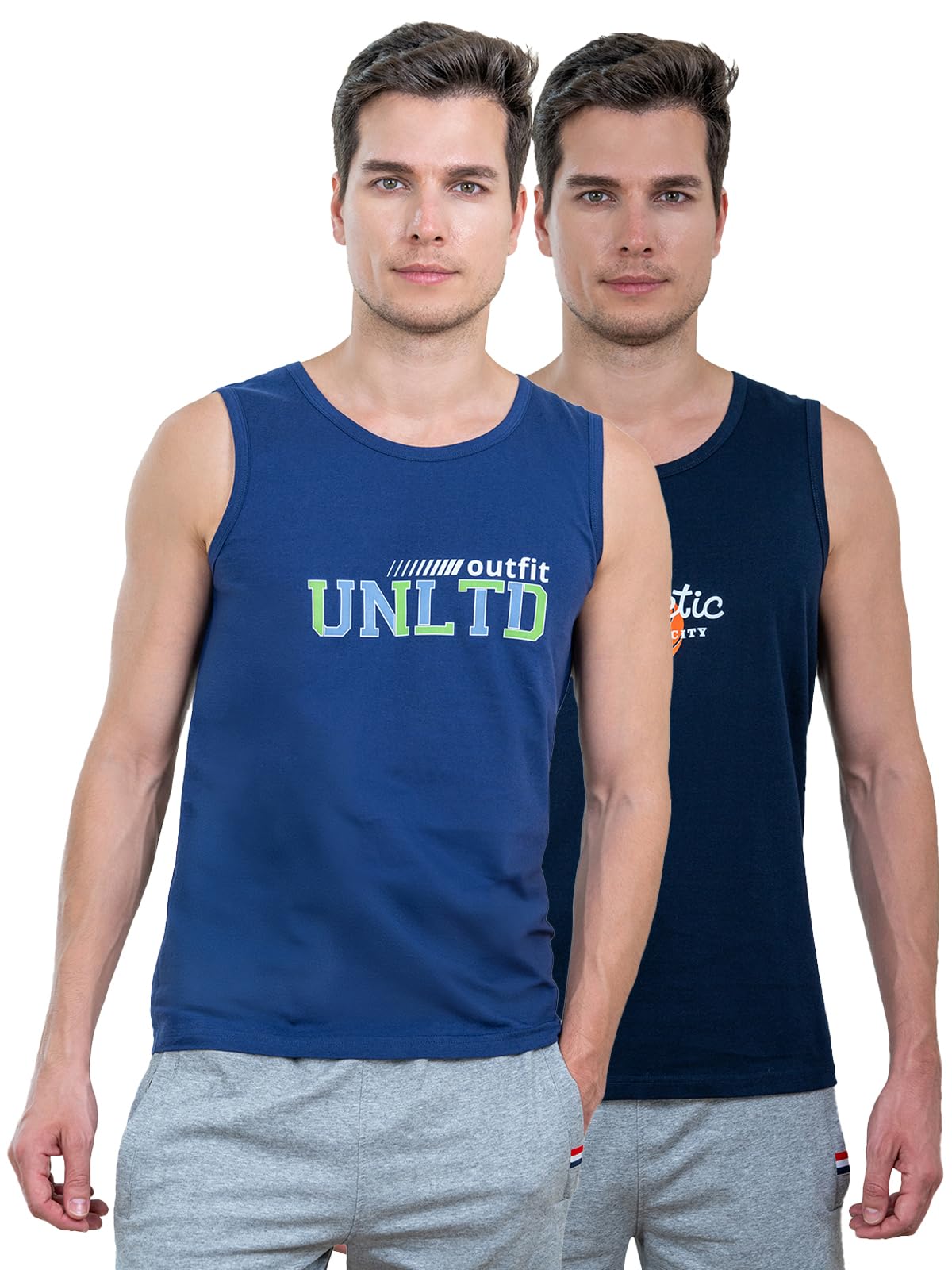 Men's Cotton Printed Regular Fit Vest