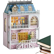 DIY Miniature House Kit, LED Lighting, Open/Close, Wooden Dollhouse, Handmade Craft, For Adults, Interior Miscellaneous Goods, Hobby, Gift, Interior Decoration, Valentine's Day, Birthday Gift, 4