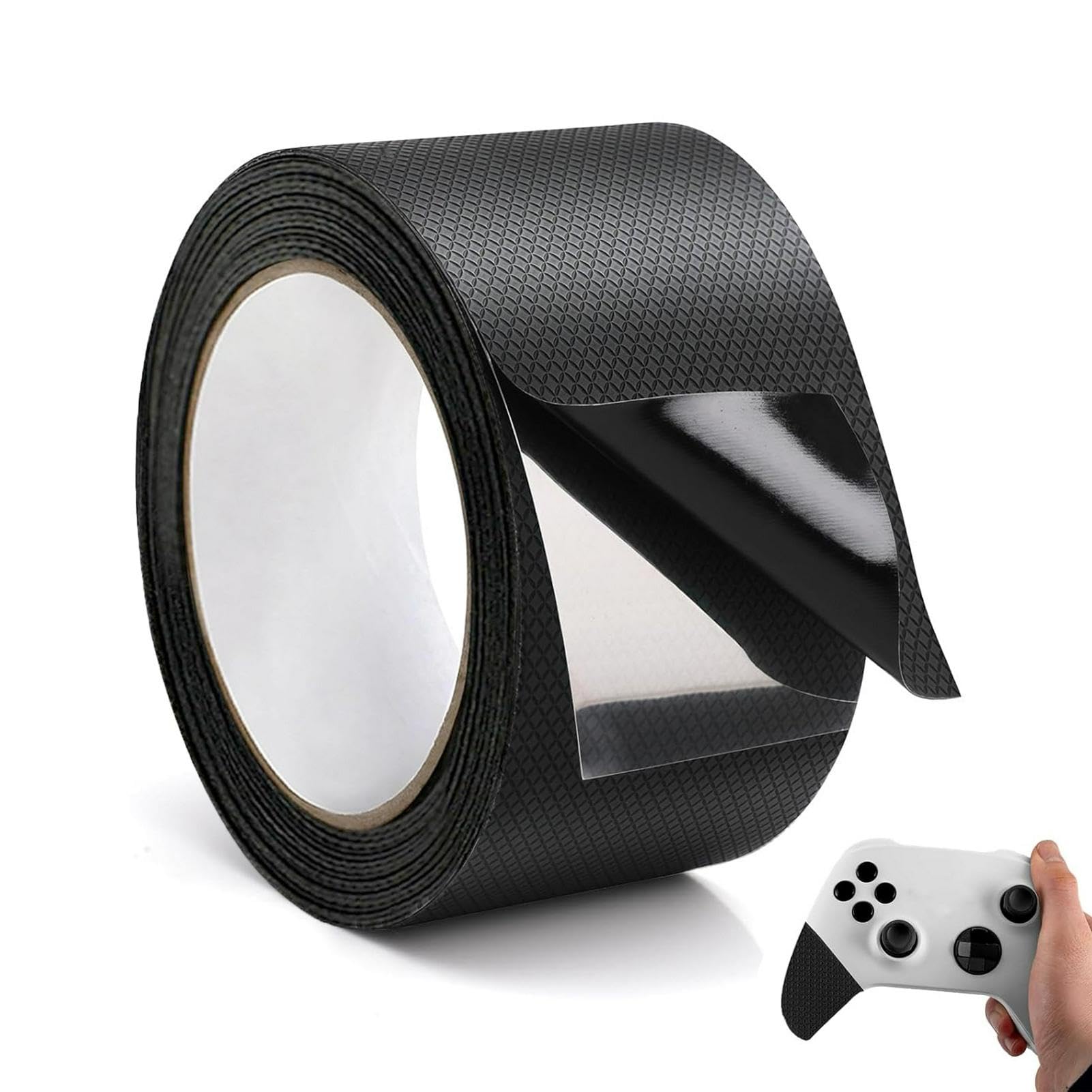 Rubber Grip Tape 5cm x 5m, Waterproof Anti-Slip Tape for Handles, Black