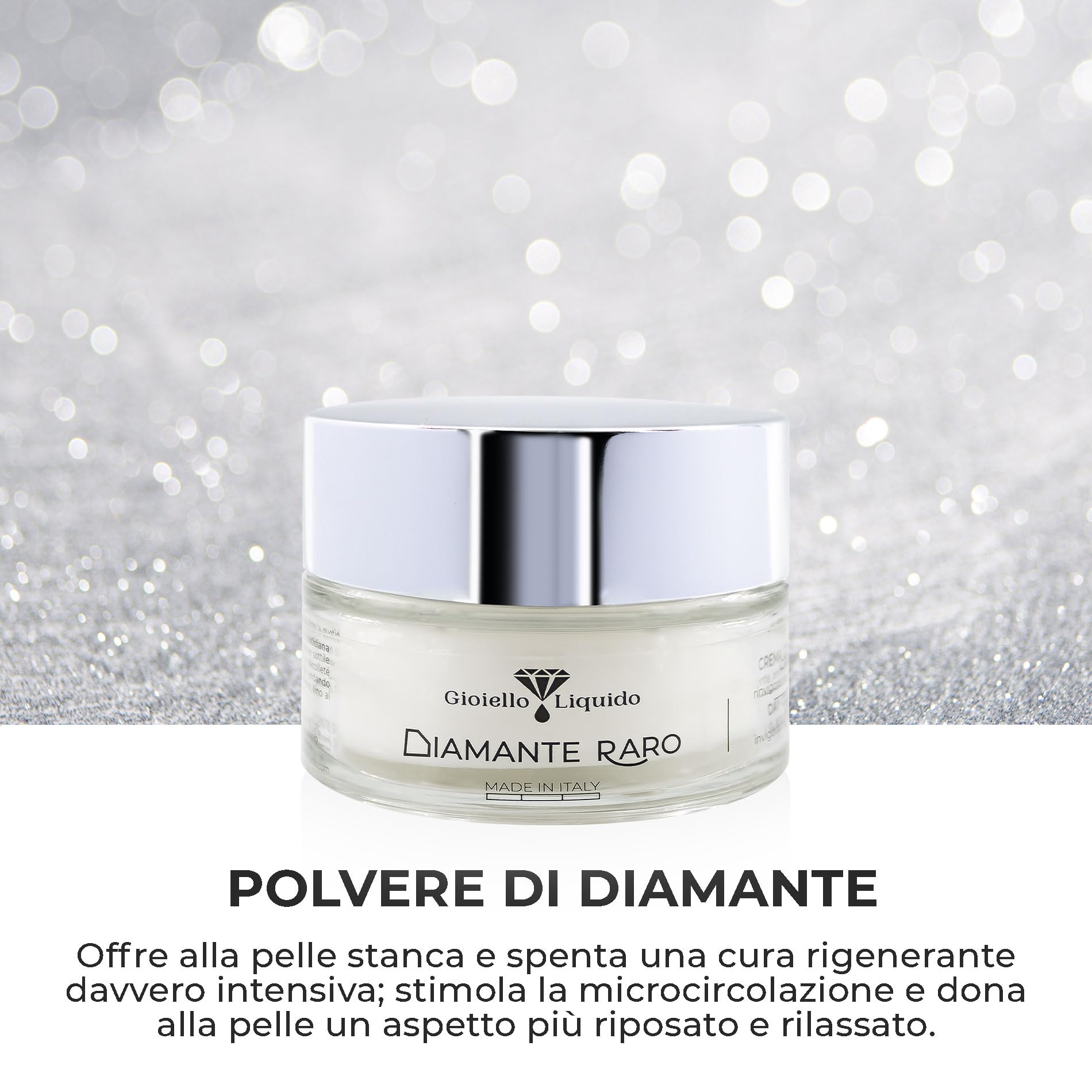 Crema de Día Anti-Edad Intensiva con Polvo de diamante Corrige arrugas, retexturiza la piel y remodela el rostro 50 ML