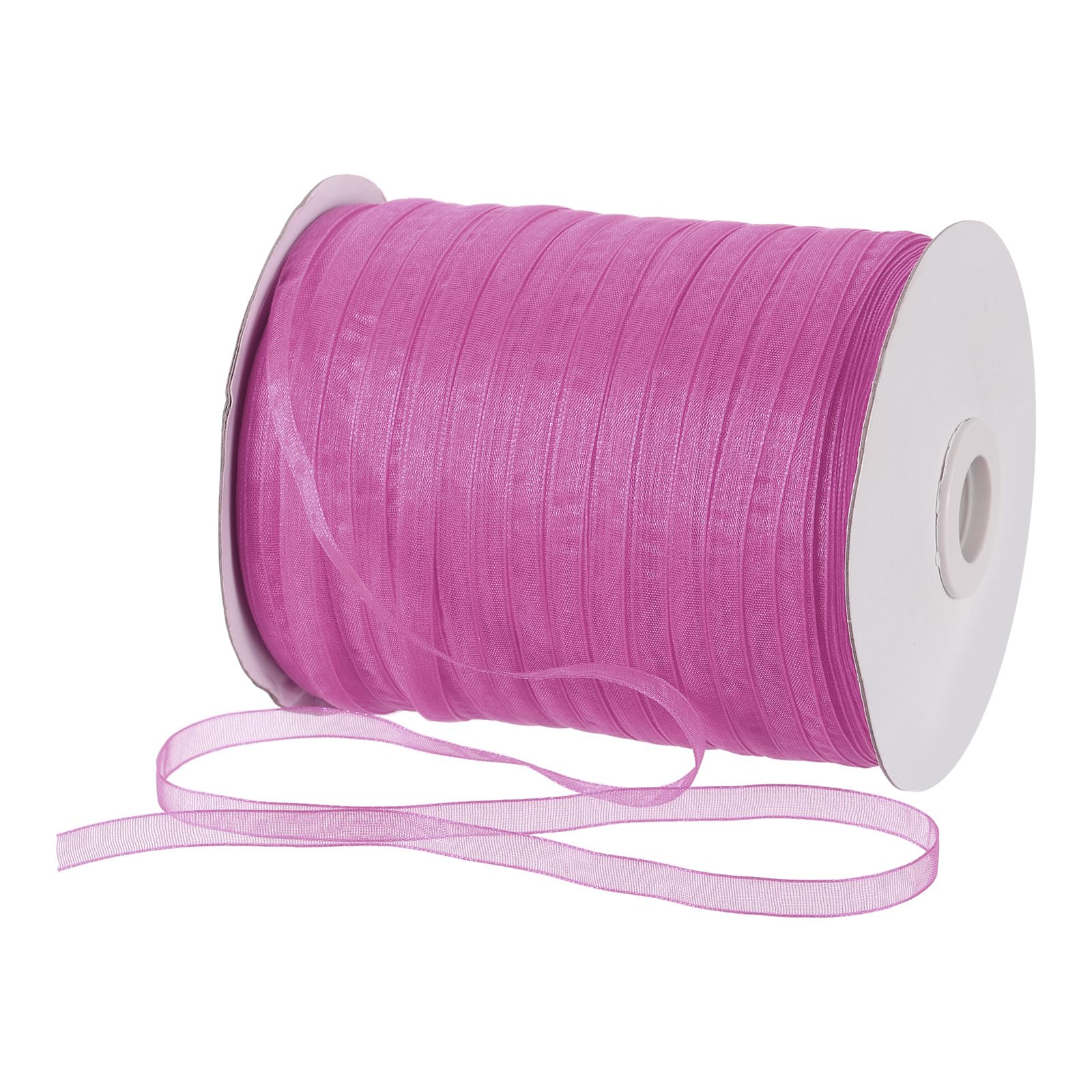 Ruban en organza violet vif de 500 yards pour emballage de bouquet