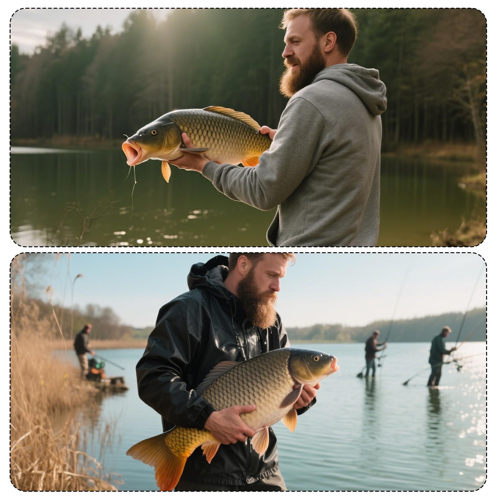 6 accesorios para carpa, accesorios de pesca de carpa, aparejos de pelo para helicópteros, aparejos de seguridad con clip para pesca de carpa, clip para principiantes de carpas