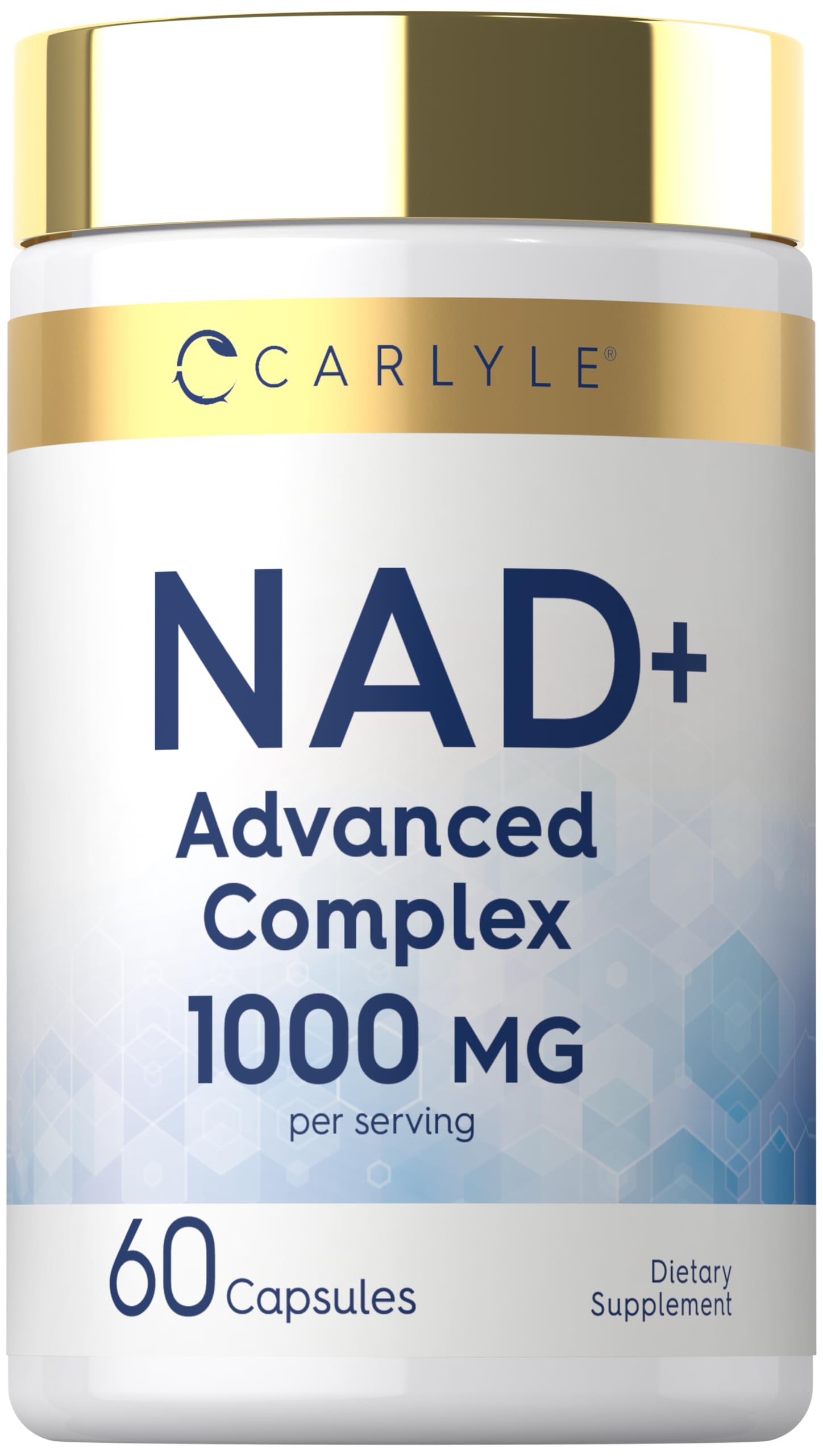 Carlyle NAD+ Supplement for Women & Men | 1000 mg | 60 Capsules