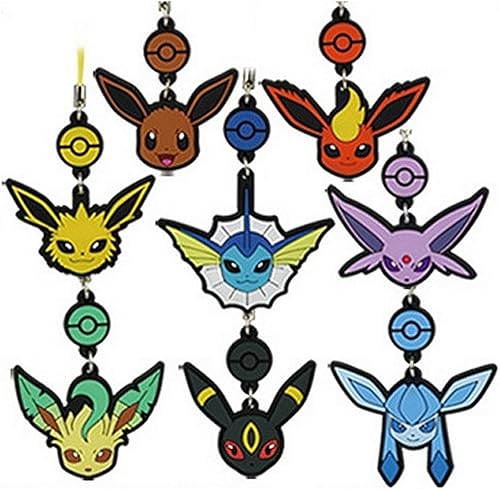 Miniatura 2 de Takara Tomy Pokemon Pocket Monsters Phone Charm Llavero 1.5"x1.5" Eevee - Flareon