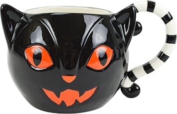 Boston Warehouse Ceramic 18 Ounce Cat Stripes Mug
