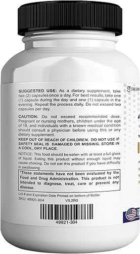 Miniatura 7 de Aqua Sculpt Suplemento dietético de máxima fuerza, 60 cápsulas, apoyo natural, suministro para 30 días (2)