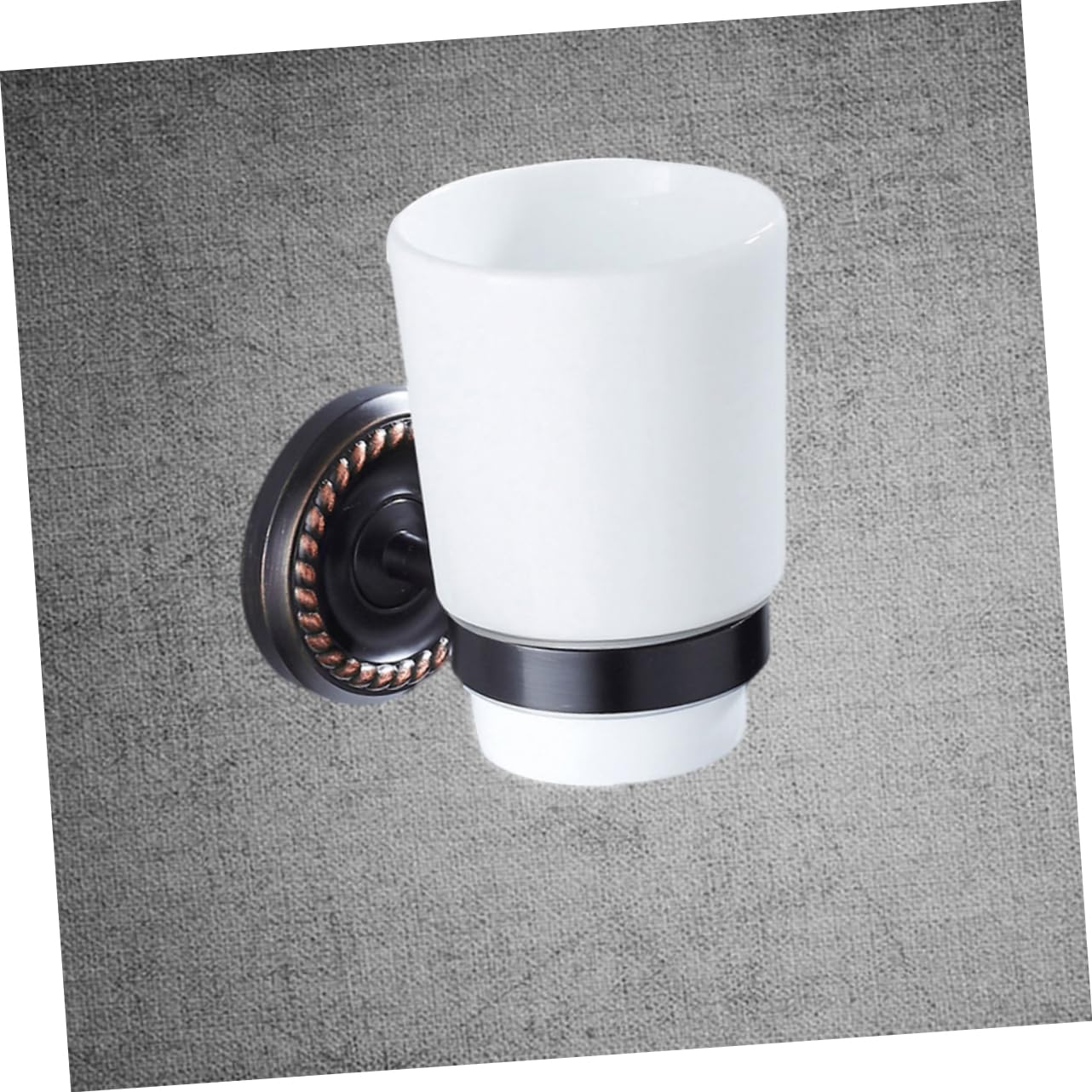 Zerodeko Portavasos de cerámica Taza de Almacenamiento de Pasta de Soporte para Cepillo de de baño Colgador de Tazas montado en la Pared envío Directo