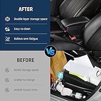 Vista 6 de YJYWZH Caja de reposabrazos para Chevy Chevrolet Spark 2011-2017, caja de almacenamiento central automotriz, consolas interiores con soporte