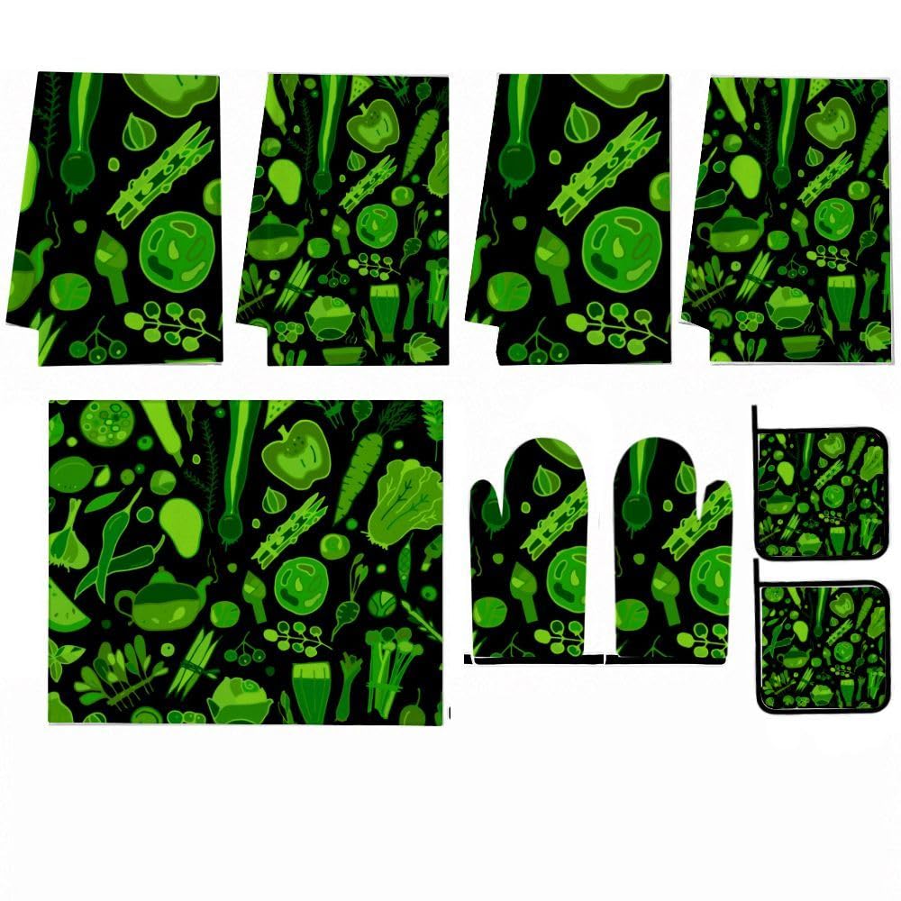 9PCS Verdure Verdure Fresce Cucina Decor e Accessori Set