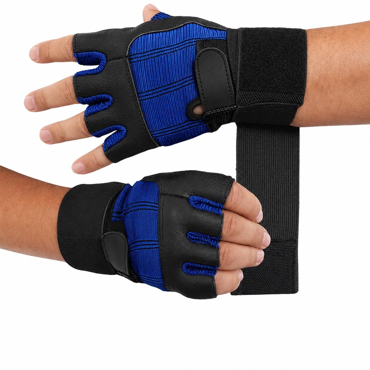 BLACKROX Fitnesshandschuhe echtes Leder Herren & Damen V3 Boston Kraftsport Handgelenkschutz Trainingshandschuhe Gym Handschuhe Bodybuilding Gym Gloves Kraftsport