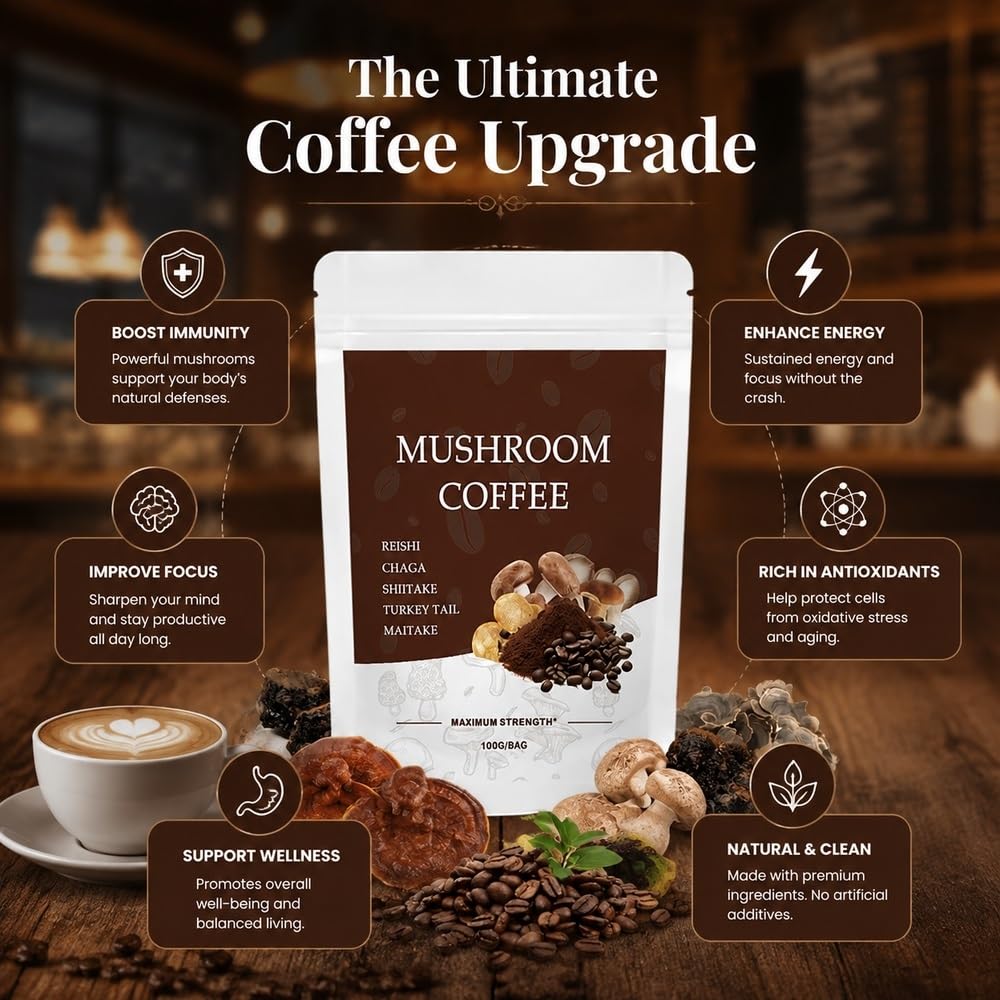Klasyczna kawa espresso grzybowa wspomagająca odporność Mieszanka