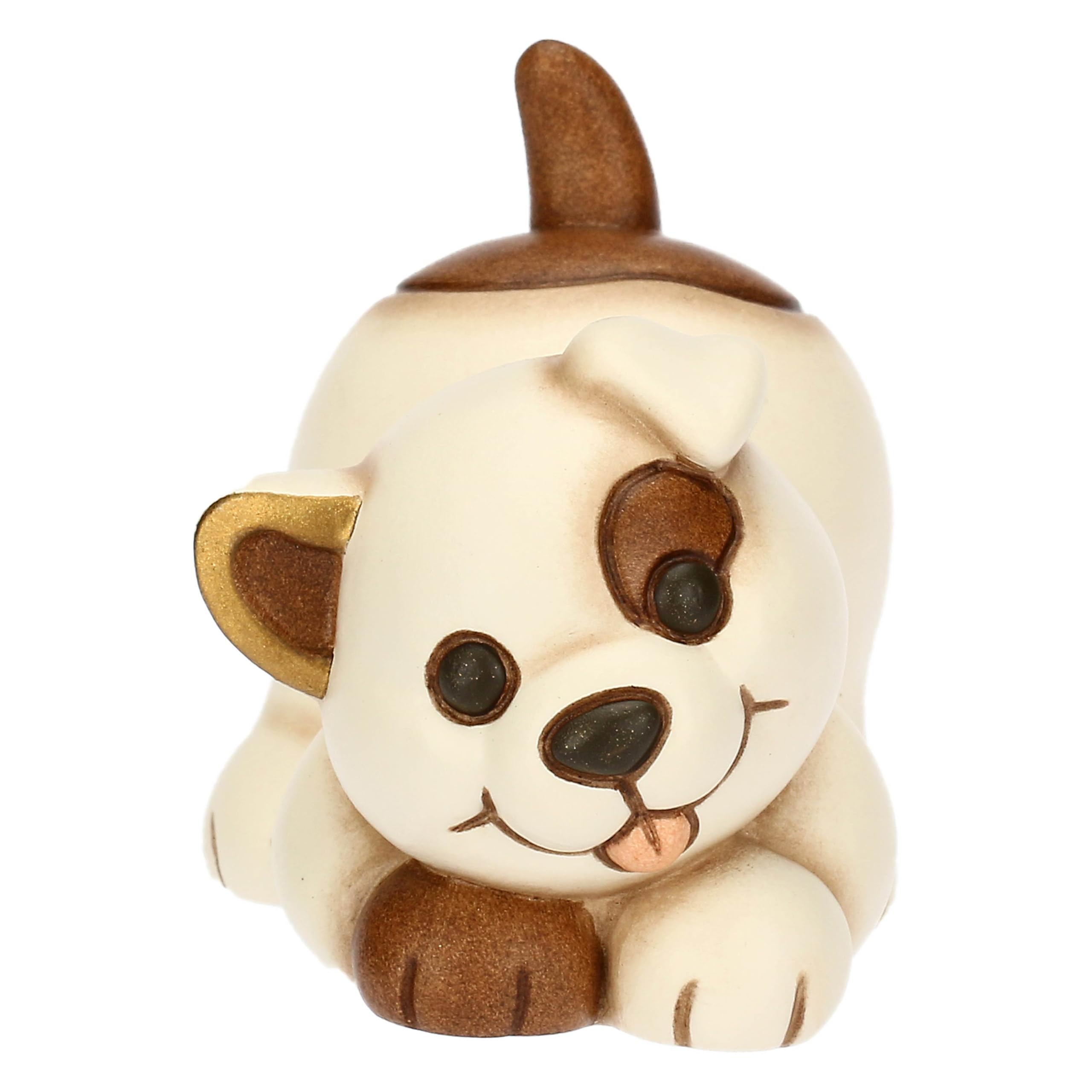 THUN - Mini Dog Claire - Ceramic - Spring Garden Collection - 4.3 x 5.8 x 5 cm