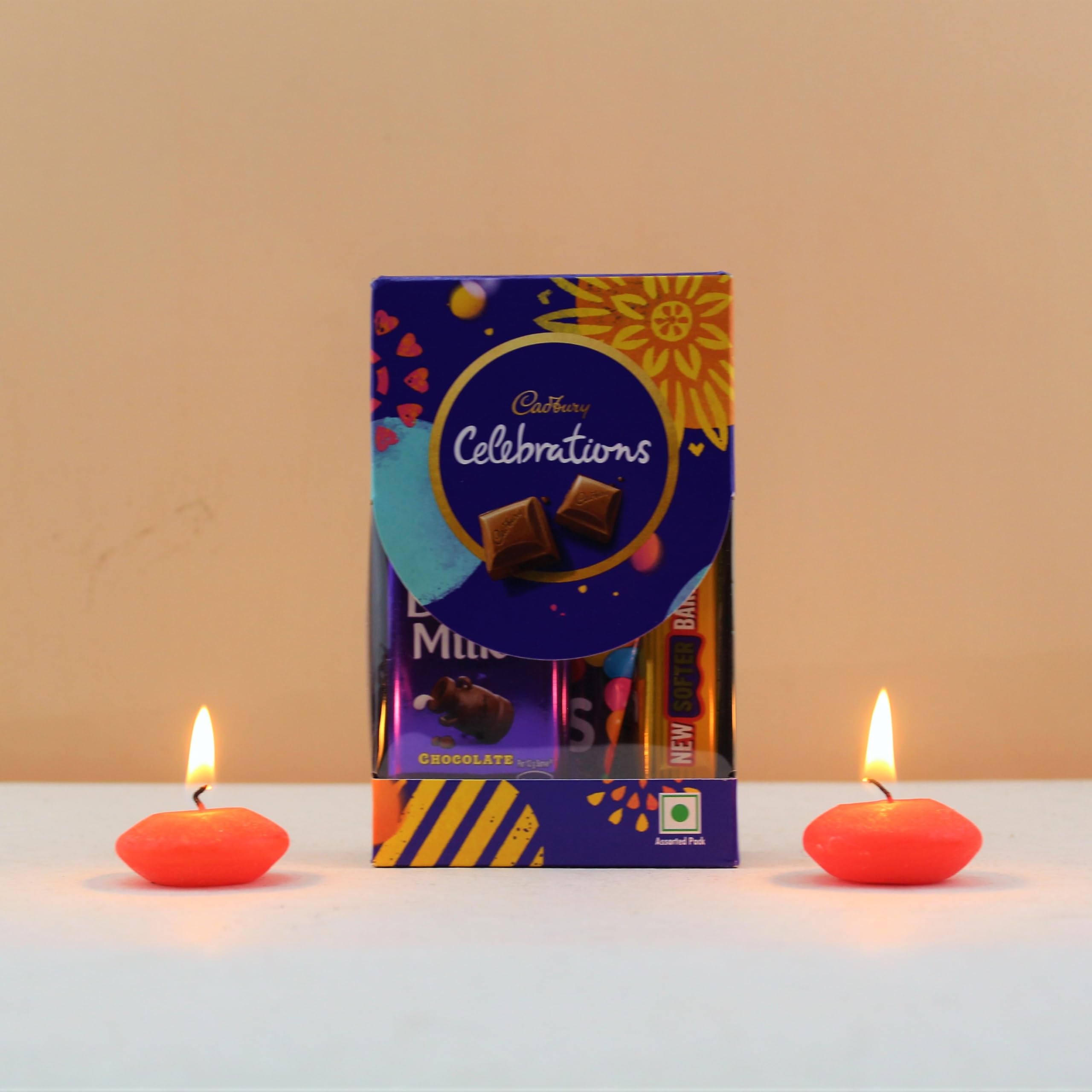SFU E Com Cadbury Mini Celebration, 2Pcs. Red Candle | Chocolate Gift For Corporate Gifts, Family, Friends, New year, Diwali | 046 (B0CL1V9225) Amazon Price History, Amazon Price Tracker