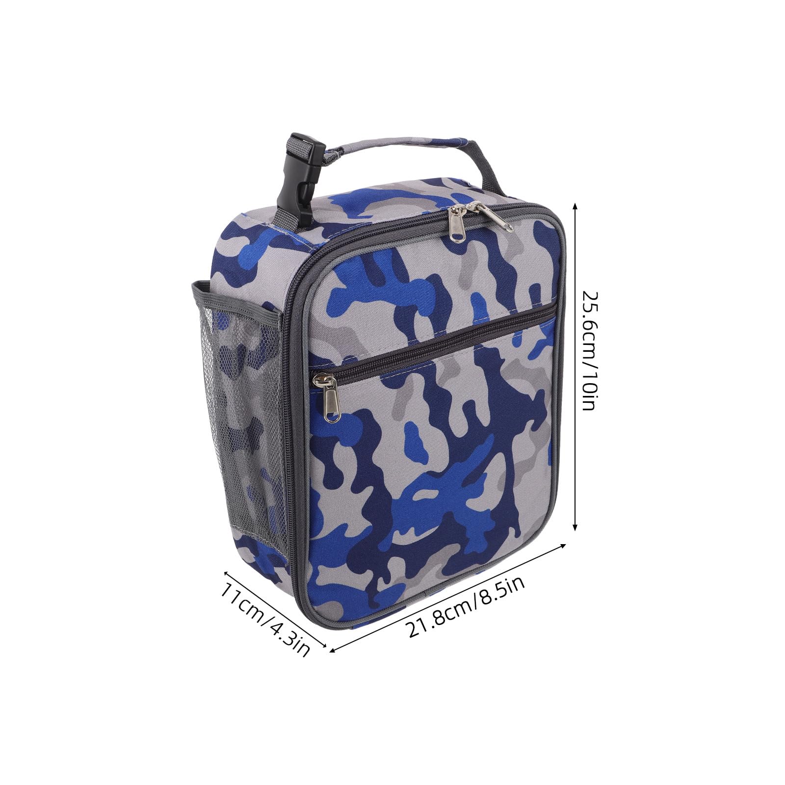 Bolsa Bento Reutilizable para el Almuerzo - Bolso de Mano Oxford Aislante - Refrigerador Térmico de Gran Capacidad para Almacenar Alimentos - Bolsa para Transportar Comida de Picnic 25,6 x