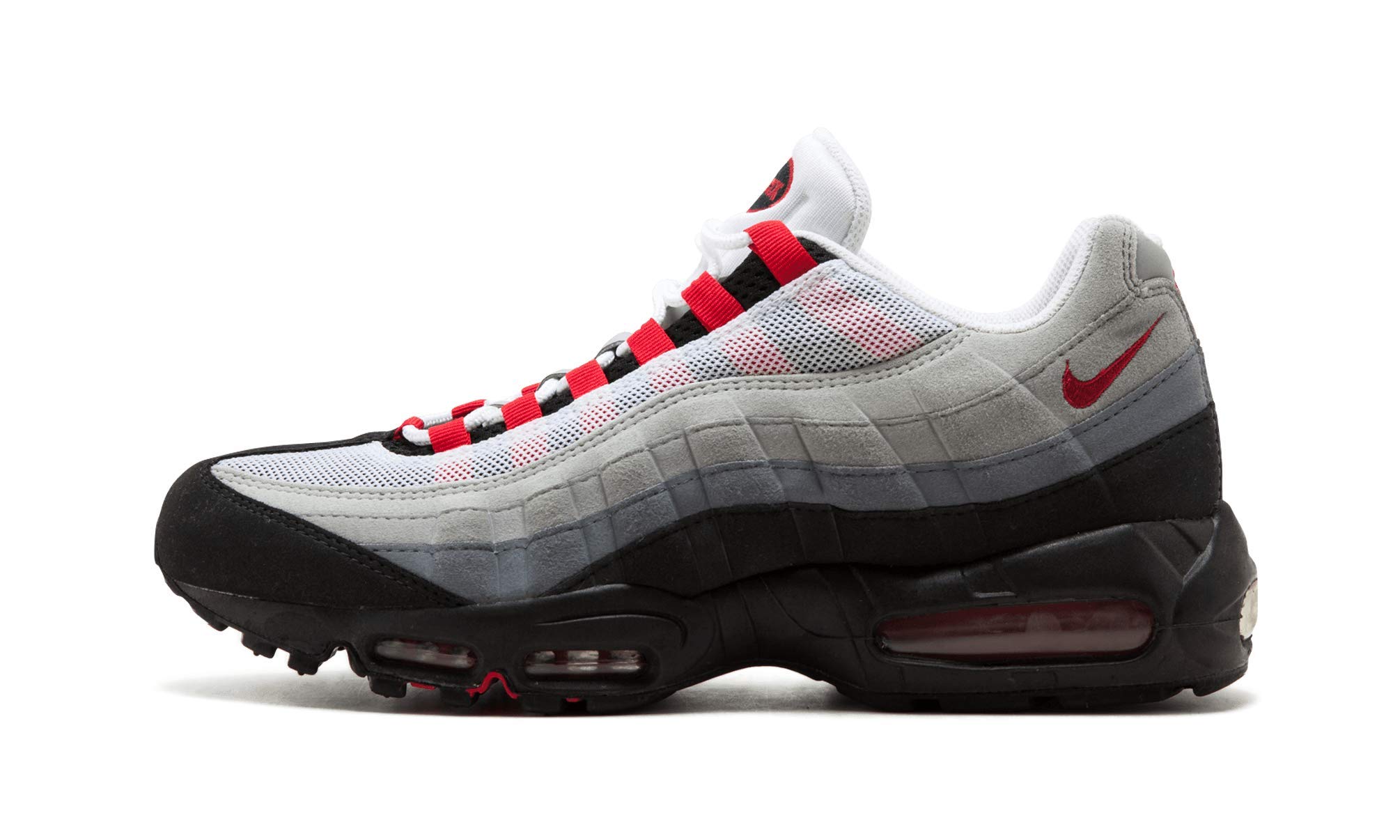 Nike Mens Air Max 95 White/SPRT Rd-NTRL Gry-MDM Gry 609048 165 - Size 10.5