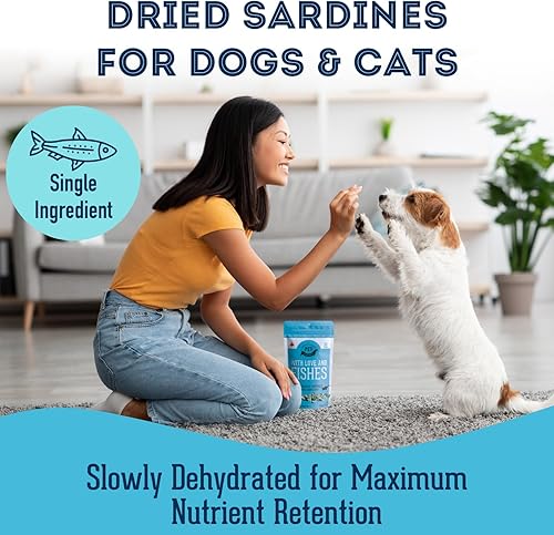 Miniatura 2 de Sardinas para perros y sardinas para gatos (3.17 onzas, paquete de 1)  Golosinas deshidratadas de un solo ingrediente para perros, golosinas
