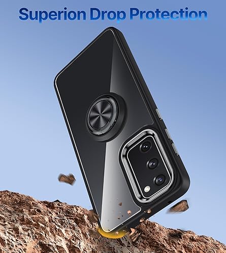 Miniatura 6 de Silverback Funda transparente para Samsung Galaxy S20 FE 5G con soporte de anillo, a prueba de golpes, delgada, ligera, funda protectora para Galaxy