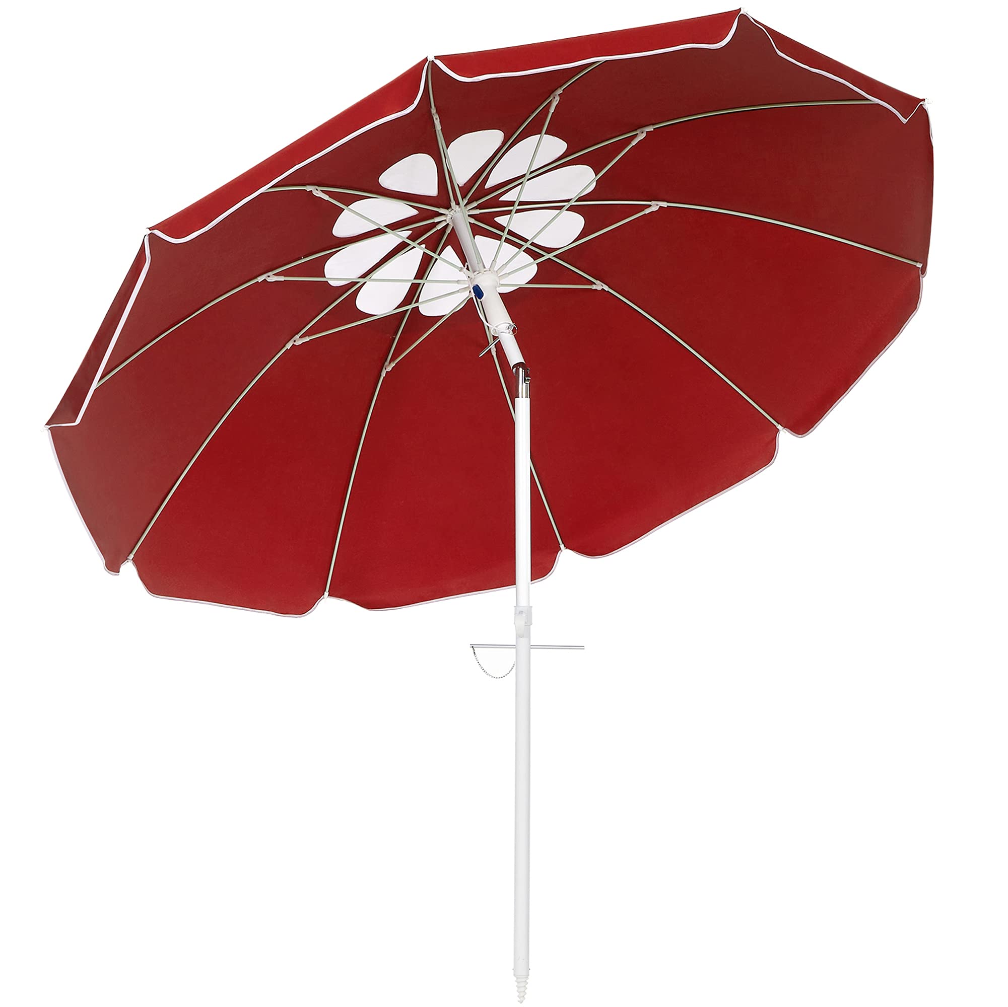 Buy SONGMICS Beach Outdoor Umbrella, Sun Shade, UPF50+ Protection, with
