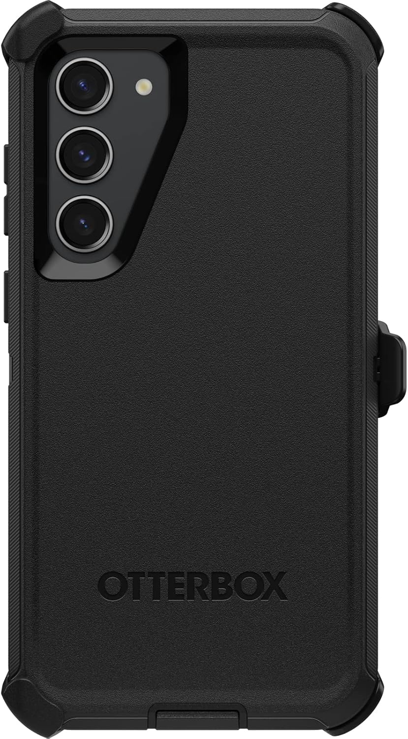 OtterBox Defender Case for Samsung Galaxy S23+, Shockproof, Drop Proof, Ultra-Rugged, Protective Case, 4X Tested to Military Standard, Black