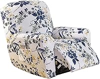 Vista 1 de Eco-Ancheng - Juego de fundas protectoras para sillón reclinable, 4 piezas protectoras antideslizantes, con bolsillos de almacenamiento, protector