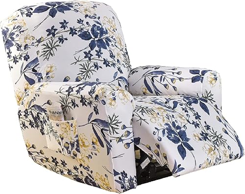 Vista 149 de Eco-Ancheng Fundas reclinables Lazyboy de 4 piezas, fundas para sofá reclinable, fundas antideslizantes para sillas reclinables, con bolsillos de 1