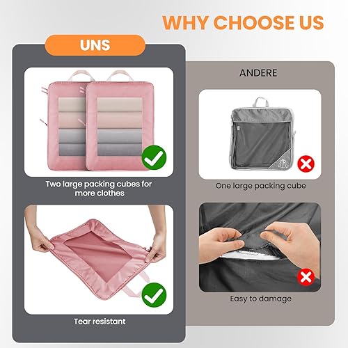 Miniatura 7 de Juego de 8 cubos de compresión para maleta, organizadores para viajes