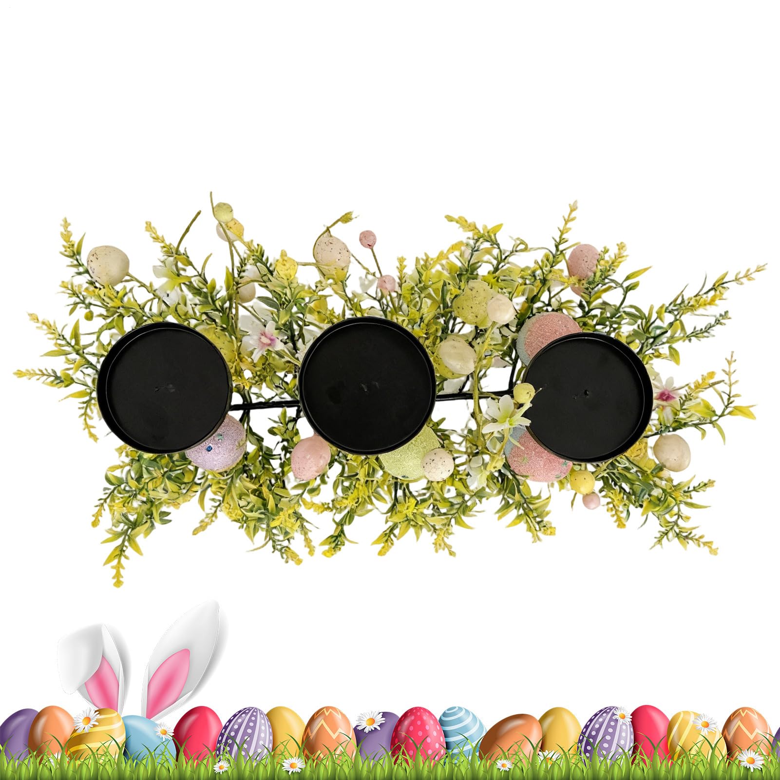 Porte-Bougies de Pâques haut de gamme pour support de table décoratif