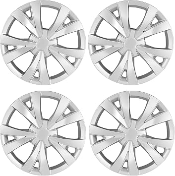 Hubcaps Fit for 2016-2025 Honda Civic Sedan Factory Steel Wheels Covers; Set of 4 Pcs; 16-inch Silver