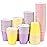 Huaiid 3 oz 100 Packs Small Paper Cups, Mouthwash Cups Bathroom Cup, Disposable Espresso Cup for Snack Bathroom Perfect for Home Condos Rvs Campers (Colorful)