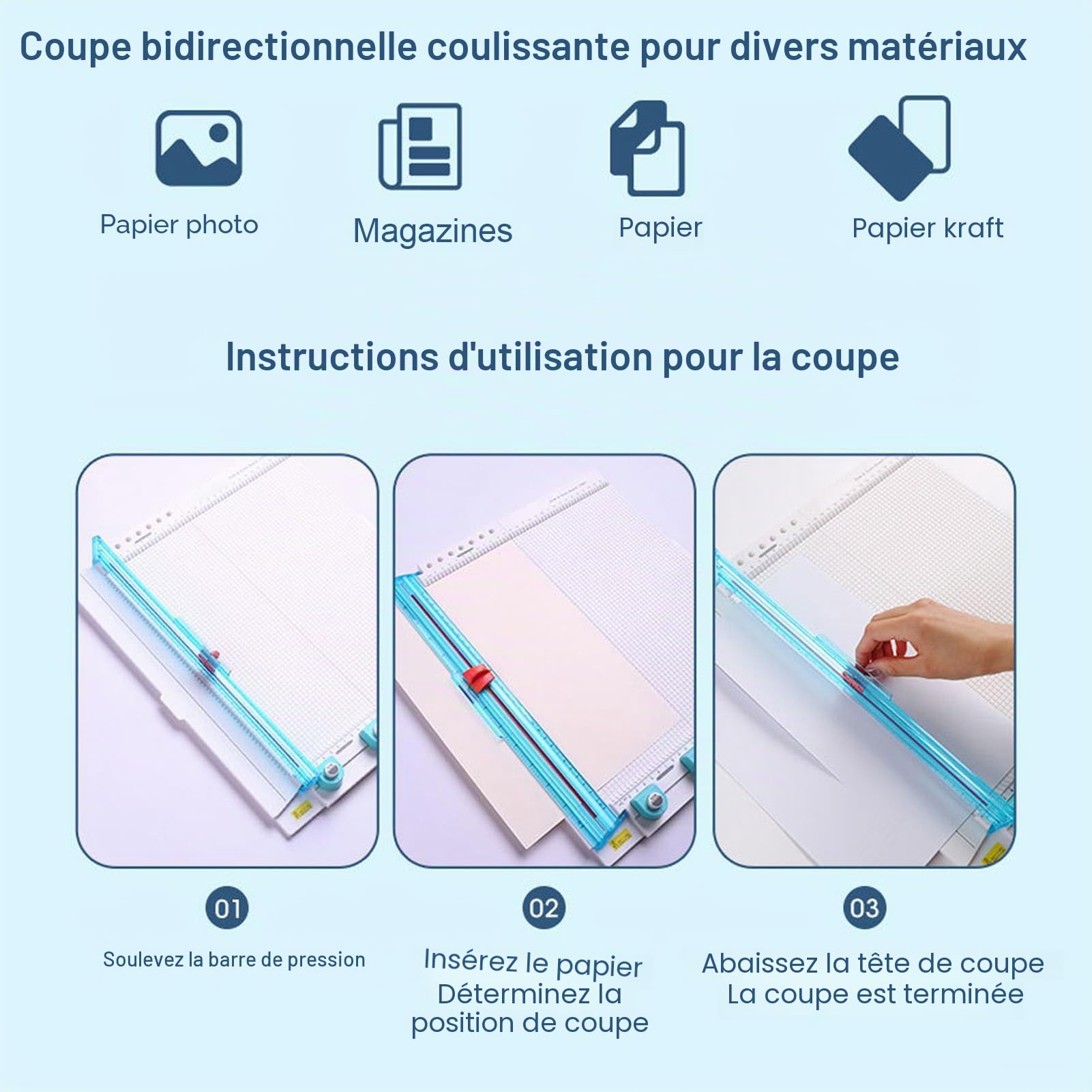 Papier Artisanal, Planche de Notation, Papier Artisanal Portable de 12 Pouces avec Pliage de Papier et Marqueur, Outil de Score et de Pliage pour le Scrapbooking