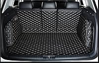 Vista 10 de Alfombrilla personalizada de maletero para Mercedes GLS Class 2+2+2 asientos (Negro con costuras doradas)